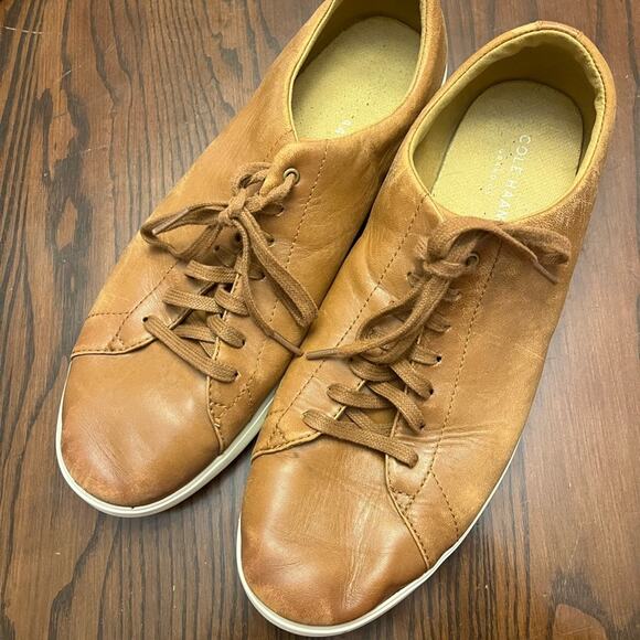 Cole Haan Leather Sneakers - Picture 1 of 5